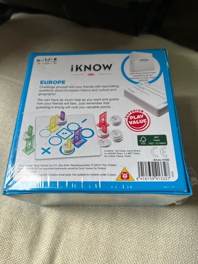 Brand New I Know Europe Game