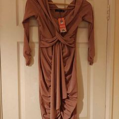 Blush pink Bohoo dress