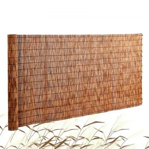 Natural Reed Fencing, 5.5 ft x 16.4 ft, Reed Screen Curtain Balcony Reed Fence Roll for Outdoor Backyard Patio