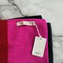 Brand-new Ladies Neon Pink & Navy Lambswool Scarf Image 3
