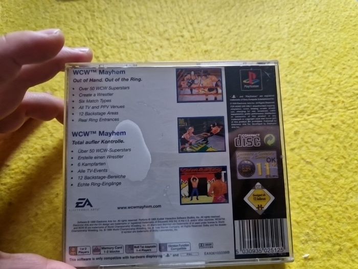WF Mayhem PlayStation1 Ps1 PlayStation2 Ps2 games Original