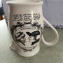 Authentic Leedsware Creamware 6 inches Tall Metamorphic Courtship Matrimony Lover Poem Image 2