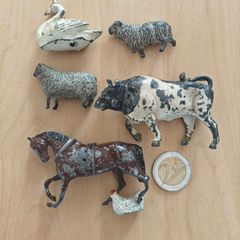 1950s Britains and Crescent made cast metal  farm animals