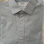 T M Lewin  Blue and White Check Fitted Shirt Size16 Image 4