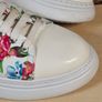 womens MARCO MOREO Black Label Platform trainers flowers floral pattern Size UK 6 EU 39 Image 4