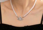 Planet Shaped pearl necklace