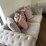 Beautiful Light Grey Elegant Sofa Suite Image 7
