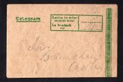1945 Ireland Thurles (Durlas Eile handstamp on Telegram), Co. Tipperary Telegram Envelope and Contents
