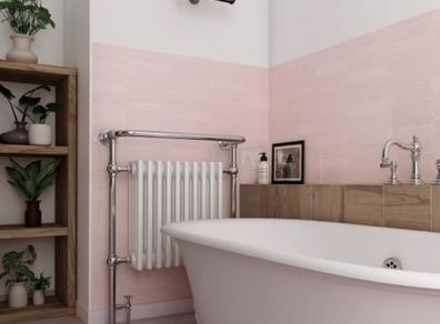 Pink Spanish wall tiles