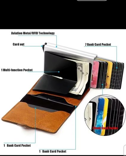 RFID Anti Theft Card Wallets