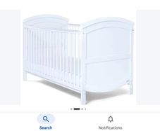 Baby Elegance White Cot Bed