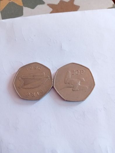 Irish Decimal 50p Coins