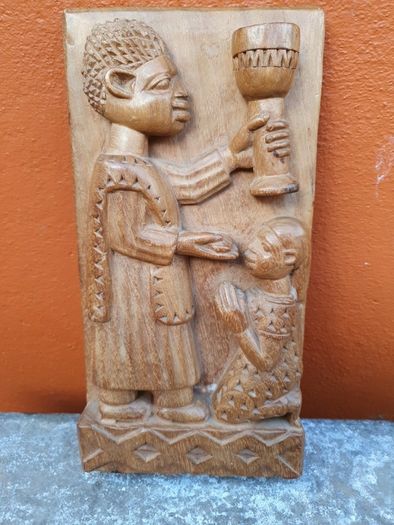 antique African hand craved picture