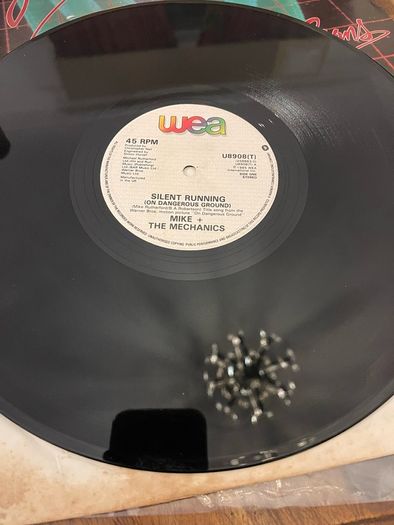 Mike & The Mechanics   Silent running 12 inch single original 1985 release