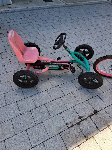 go kart and kids bike