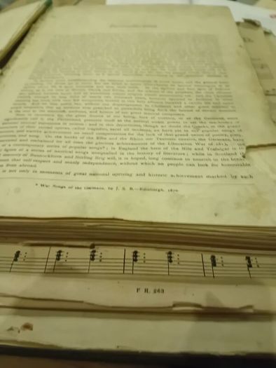 vintage sheet music