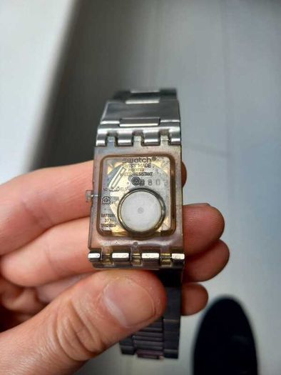 Vintage SWATCH Stainless Steel Ladies Original Wrist Watch