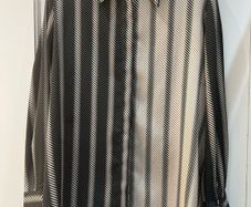 Mango black & gold blouse. Size S