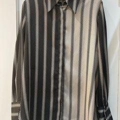 Mango black & gold blouse. Size S