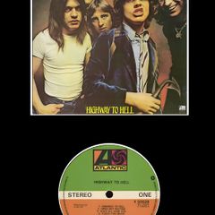 Acdc Highway To Hell Record Display Poster Classic Semi-glossy Paper Poster