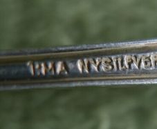 Antique Tea Strainer, Silver plated Spoon
