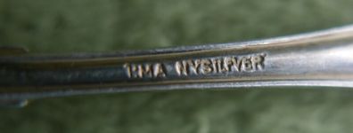 Antique Tea Strainer, Silver plated Spoon