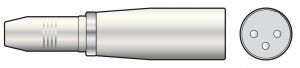 XLR Plug - 6.3 Mono Socket