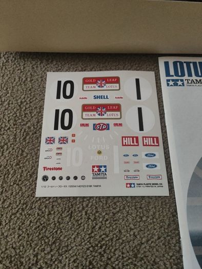 Tamiya 1/12 Lotus 49B Ford F-1 1969 G.Hill. Formula 1. 12004
