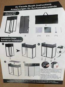 Portable DJ Facade Booth Brand New, Unopened