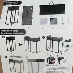 Portable DJ Facade Booth Brand New, Unopened