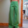 1960s Vintage Fusalp bright green wide leg tailored trousers Image 3