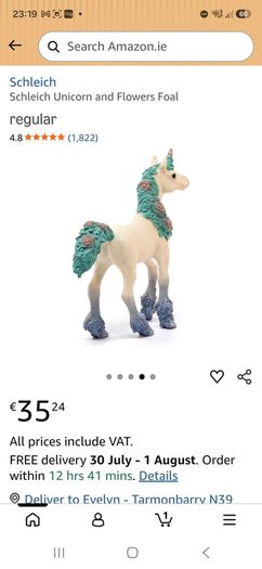 Schleich Unicorn and Flowers Foa
