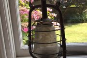 antique parafin oil lamp