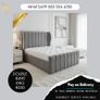 King Bed Frame and Mattress Image 3