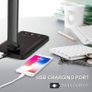 LED Desk lamp, Eye-Caring Table Lamp, Dimmable Office Lamp with USB Charging Port, 5 Lighting Modes,5 Brightness Levels, Touch Control, 30/60 min Auto Timer, for Home,Office,Bedroom,Study (FREE SHIPPING) Image 2