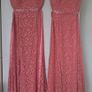 Two coral lace occasion dresses Image 2