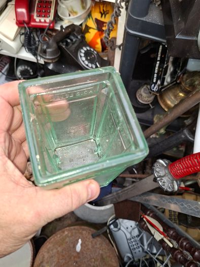 2 Beautiful Antique Acid Battery Glass, Postage Available or Collection,