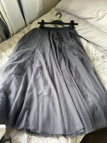 Tulle skirt maxi length