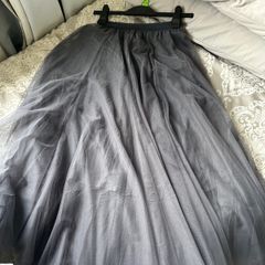 Tulle skirt maxi length