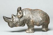 Small heavy rhino figurine