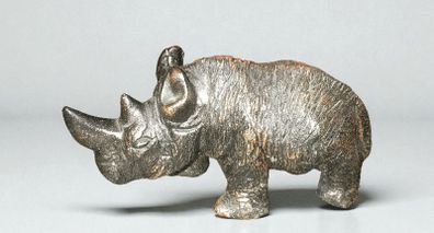Small heavy rhino figurine