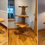 wooden table and lamp set Image 2