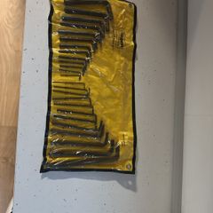 allen keys/hex keys set 25 metric and imperial
