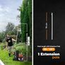 BU-KO 52cc Backpack Long Reach Petrol Multi Functional Garden Tool: Petrol Strimmers and Brush Cutter, Extendable Petrol Hedge Trimmer, Pruner Chainsaw, Petrol Grass Trimmers, 3x 75cm Extension Pole Image 6