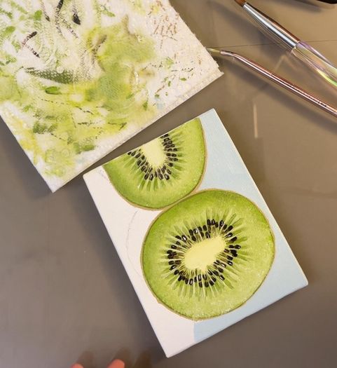 Original oil painting on canvas board