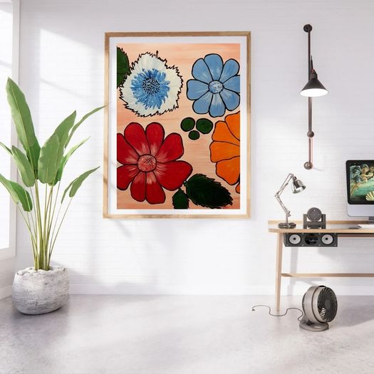Original hand painted picture on canvas.