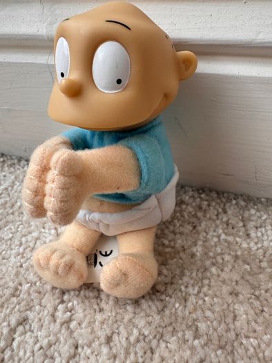 Burger King 1998 Rugrats Tommy Pickles Hugging clip on Plush approx. 4" Used Please see photos