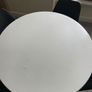 Round White Dining Table + Modern Chairs Image 5