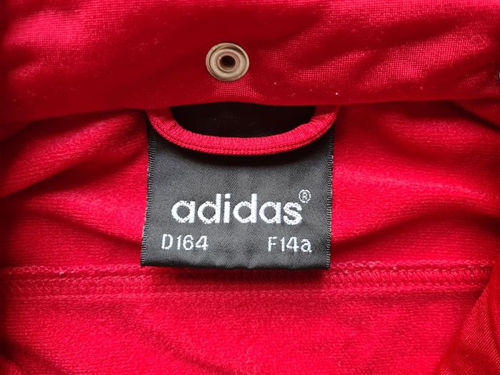 Adidas vest retro vintage Gilet red top adibreak shirt t-shirt poppers D164 Size S small the Brand