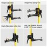 12 Ft./3.7m Laser Level Tripod Telescoping Pole with 1/4-Inch by 20-Inch Laser Mount for Rotary Included Rod & 5/8"-11 Adapter Image 4